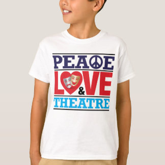 Shirt voor vrede, liefde en theater