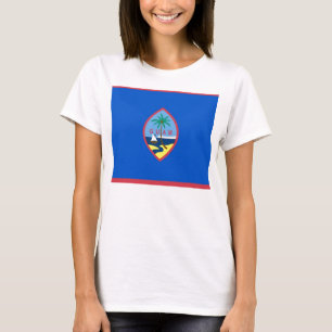 Shirt voor vrouwen T met vlag van Guam