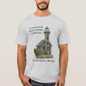 Shirt vuurtoren van Grand Island East Channel (Voorkant)