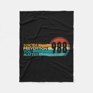 shirt Zelfmoordpreventie Lifeline 988 Awarenes Fleece Deken