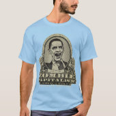 Shirt Zombie Capitalisme Obama Edition (Voorkant)