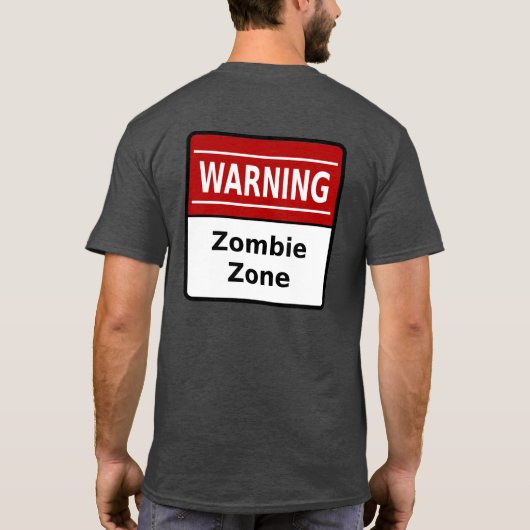 Shirt Zombie Zone (backprint) (Achterkant)