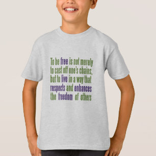 Shirten en colbertjassen van de Freedom Quote T-shirt