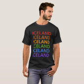 Shirten en jassen van regenboogIJsland T-shirt (Voorkant volledig)