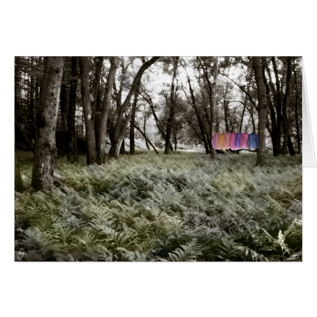 Shirten in een Floodplain Forest Kaart (Voorkant Horizontaal)