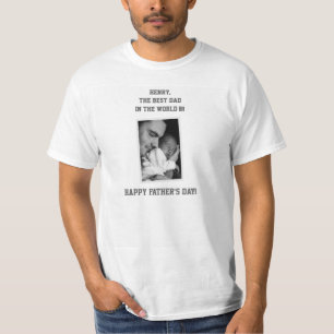 Shirten op de persoonlijke vaderdag VOEGEN UW FOTO T-shirt