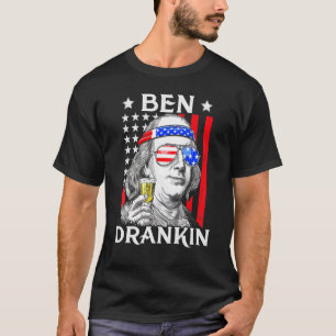shirten van 4 juli voor mannen Ben Drankin Benjami T-shirt