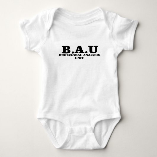 Shirten van de eenheid Misdaad Minds BAU Behaviora Romper (Voorkant)