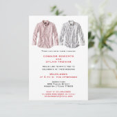 Shirten van het land geïnspireerd | Uitnodiging vo (Staand voorkant)