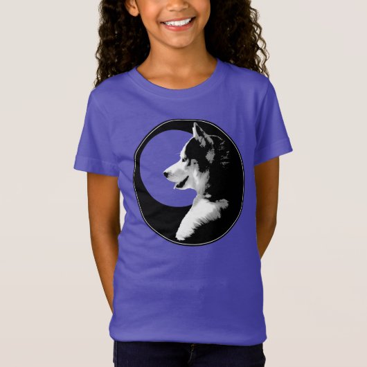 Shirten van Husky Kind Wolf Dog Kind Husky Sweatsh T-shirt (Voorkant)