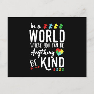 Shirten voor autisme - Wees bewuster van autisme Aankondigingskaart