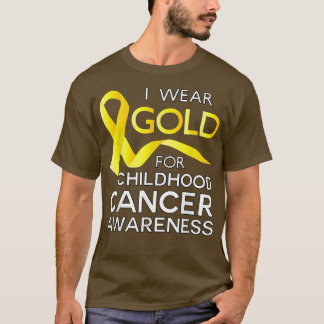 Shirten voor kinderkanker Gold voor een kind T-shirt
