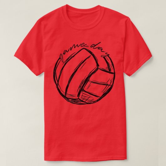 Shirten voor volleybalspeldag voor volleybal t-shirt (Design voorkant)