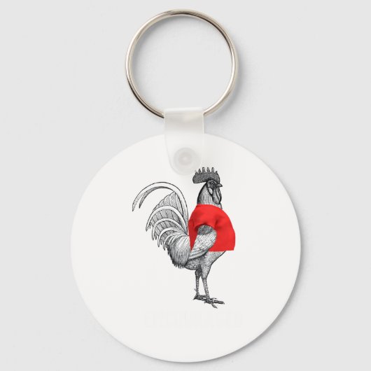 Shirting Encouraged White Text Funny  Sleutelhanger (Voorkant)