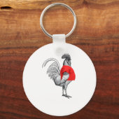 Shirting Encouraged White Text Funny  Sleutelhanger (Voorkant)