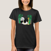 Shisha Panda Hookah Steam Smoking T-shirt (Voorkant)