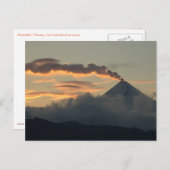 Shishaldin Volcano op Sunset Briefkaart (Voorkant / Achterkant)
