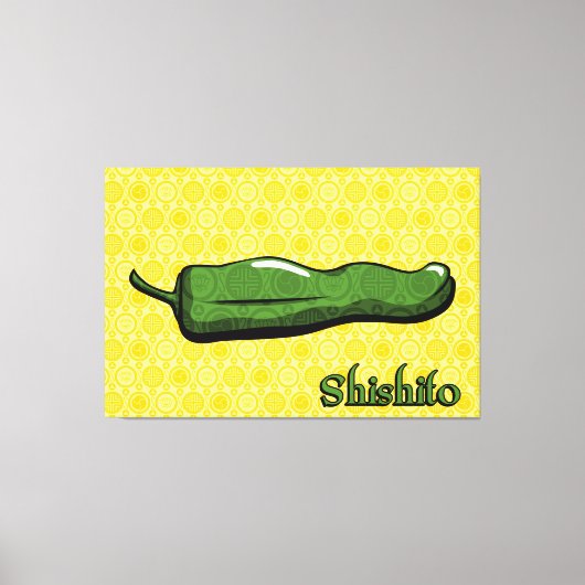 Shishito Chili Pepper Canvas Kunst (Voorkant)