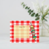 shishkaboe briefkaart (Staand voorkant)