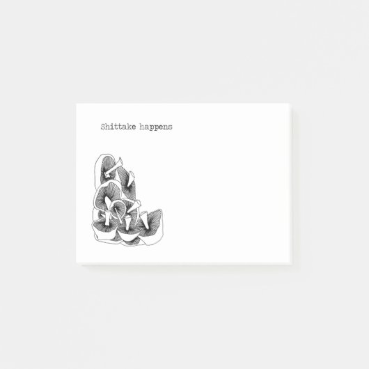 Shitake Happens Post-it® Notes (Voorkant)