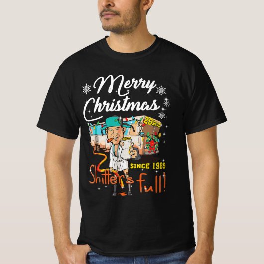 Shitters Full Funny Camper RV Camping T-Shirt (Devant)