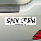 Shiv Crew bumpersticker (Op auto)