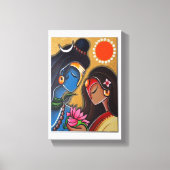 Shiv en Parvati canvas (Voorkant)