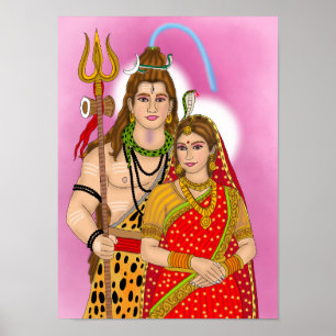 Shiv Parvati-Poster Poster