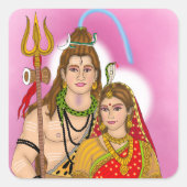 Shiv Parvati Sticker (Voorkant)