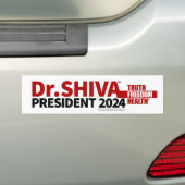 Shiva 4 President Bumpersticker (Op auto)