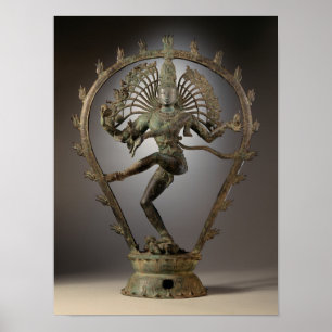 Shiva als de Heer van Dance Poster