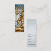 Shiva Blue Damask - Carte d'appel (Devant / Derrière)