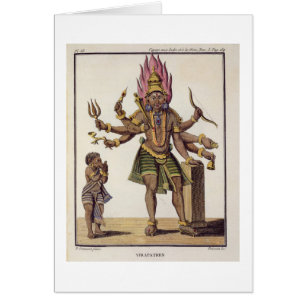 Shiva comme Virapatren, seigneur avec le mal mal