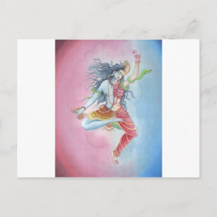 Shiva-dancingpose Briefkaart