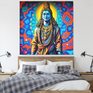 SHIVA DE VERNIETIGER-3 CANVAS AFDRUK