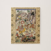 Shiva doodt de Demon Andhaka, c.1585-90 Legpuzzel (Verticaal)