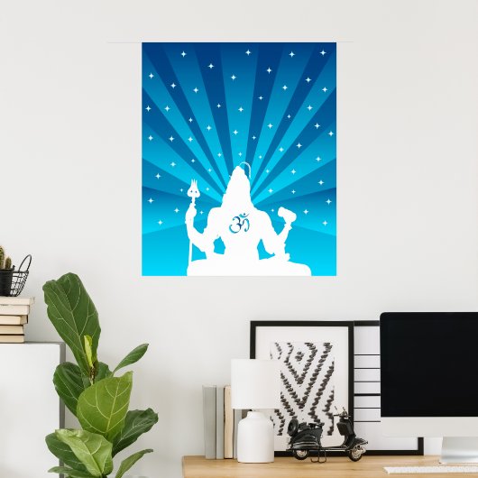Shiva en Om - Poster (Thuiskantoor)