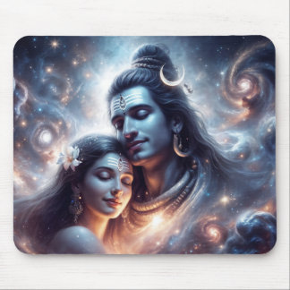 Shiva en Shakti kosmische liefde Muismat
