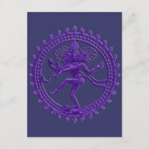 Shiva het briefkaart van de Cosmic Dancer