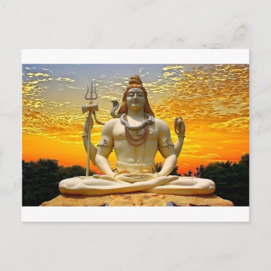 SHIVA HINDU GOD BRIEFKAART (Voorkant)