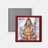 Shiva, Hindu Night Magneet (Voorkant / Achterkant)