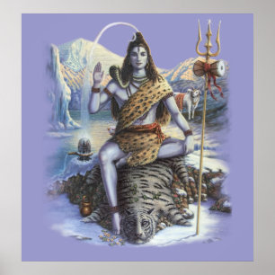 Shiva Mahadev - kunstdrukwerk Poster