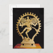 Shiva Nataraja Briefkaart (Voorkant / Achterkant)