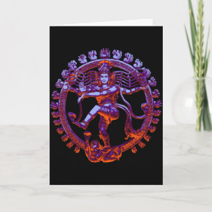 Shiva Nataraja dancing Kaart