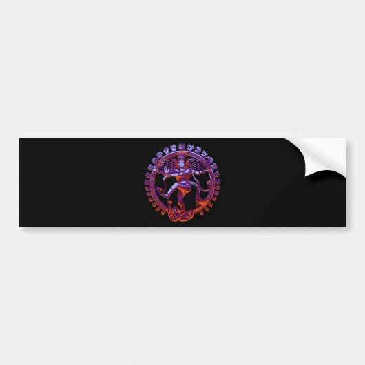 Shiva Nataraja dansend Bumpersticker (Voorkant)