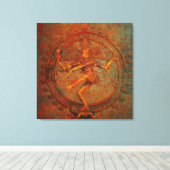 Shiva op ondergrondse ondergrondse bekleding canvas afdruk (Insitu (Houten vloer))