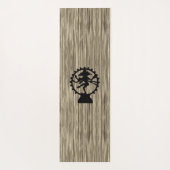 Shiva op Wood Yogamat (Achterkant)