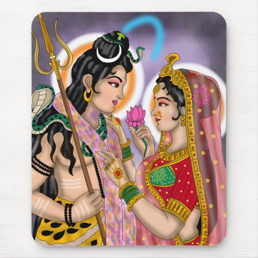 Shiva Parvati Muismat (Voorkant)