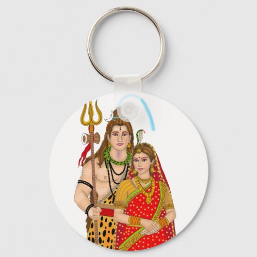 Shiva Parvati sleutelhanger (Voorkant)