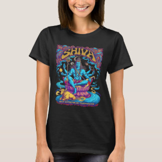 Shiva Print Hindoegod Heren Dames Spirituele Tops